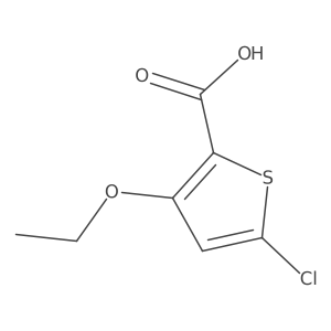 5-Chloro-3-ethoxythiophene-2-carboxylic acid Structure
