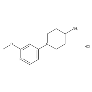 1-(2-Methoxy-4-pyridinyl)-4-piperidinamine hydrochloride结构式