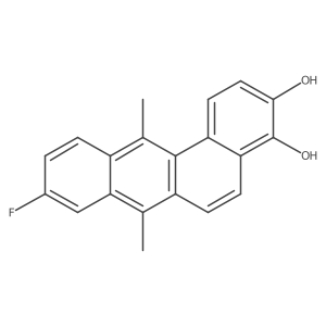 9-Fluoro-7,12-dimethyltetraphene-3,4-diol Structure