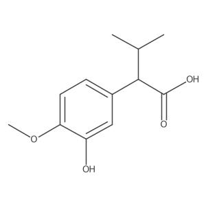 2-(3-Hydroxy-4-methoxyphenyl)-3-methylbutanoic acid结构式