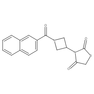 3-(1-(2-Naphthoyl)azetidin-3-yl)thiazolidine-2,4-dione Structure