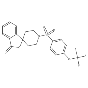 1'-((4-(trifluoromethoxy)phenyl)sulfonyl)-3H-spiro[isobenzofuran-1,4'-piperidin]-3-one Structure