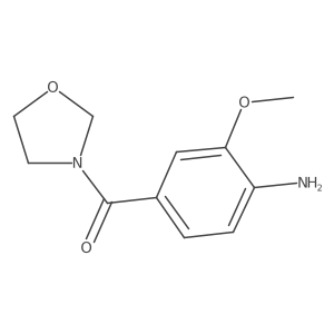 (4-Amino-3-methoxyphenyl)-3-oxazolidinylmethanone结构式