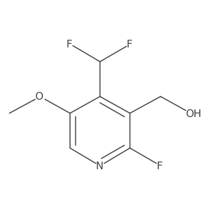 (4-(Difluoromethyl)-2-fluoro-5-methoxypyridin-3-yl)methanol结构式