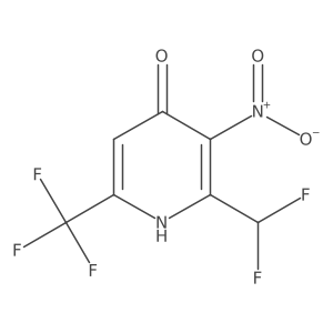 2-(Difluoromethyl)-4-hydroxy-3-nitro-6-(trifluoromethyl)pyridine结构式