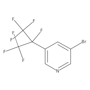 3-Bromo-5-(1,1,1,2,3,3,3-heptafluoropropan-2-yl)pyridine Structure