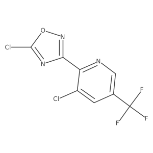 5-Chloro-3-(3-chloro-5-(trifluoromethyl)pyridin-2-yl)-1,2,4-oxadiazole Structure