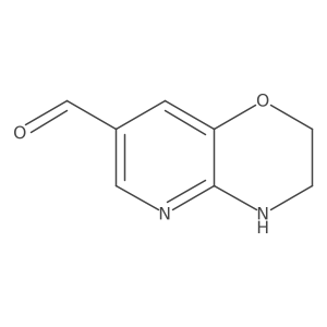 3,4-Dihydro-2H-pyrido[3,2-b][1,4]oxazine-7-carbaldehyde结构式