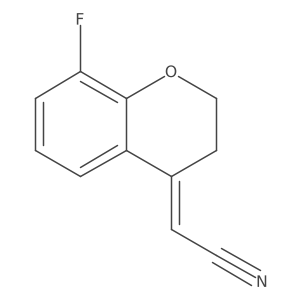 2-(8-Fluorochroman-4-ylidene)acetonitrile Structure