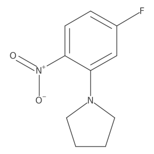 1-(5-Fluoro-2-nitrophenyl)pyrrolidine结构式