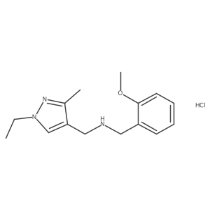 1-(1-ethyl-3-methyl-1H-pyrazol-4-yl)-N-(2-methoxybenzyl)methanamine结构式