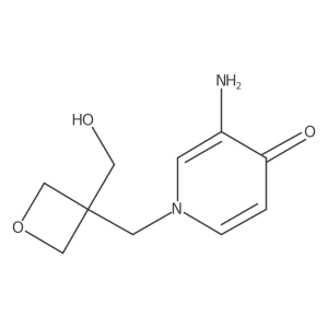 3-Amino-1-{[3-(hydroxymethyl)oxetan-3-yl]methyl}-1,4-dihydropyridin-4-one Structure