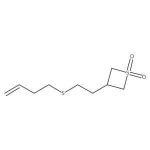 3-(2-(But-3-en-1-ylthio)ethyl)thietane1,1-dioxide结构式