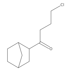 rel-1-(1R,2R,4S)-Bicyclo[2.2.1]hept-2-yl-4-chloro-1-butanone Structure