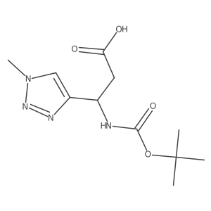 (3S)-3-{[(tert-butoxy)carbonyl]amino}-3-(1-methyl-1H-1,2,3-triazol-4-yl)propanoic acid Structure