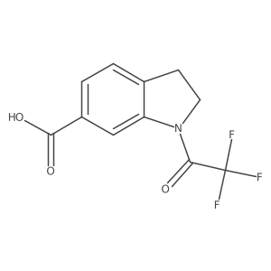 1-(trifluoroacetyl)-2,3-dihydro-1H-indole-6-carboxylic acid Structure