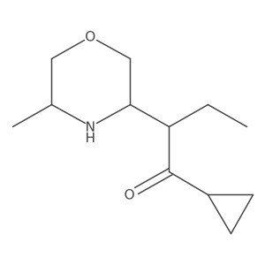 1-Cyclopropyl-2-(5-methylmorpholin-3-yl)butan-1-one Structure
