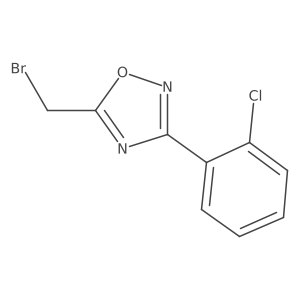 5-(Bromomethyl)-3-(2-Chlorophenyl)-1,2,4-oxadiazole结构式