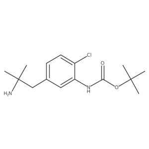 tert-butyl N-[5-(2-amino-2-methylpropyl)-2-chlorophenyl]carbamate Structure