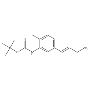 tert-butyl N-[5-(3-aminoprop-1-en-1-yl)-2-methylphenyl]carbamate Structure
