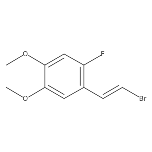 1-(2-Bromoethenyl)-2-fluoro-4,5-dimethoxybenzene结构式