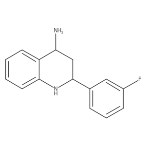 2-(3-Fluorophenyl)-1,2,3,4-tetrahydroquinolin-4-amine结构式