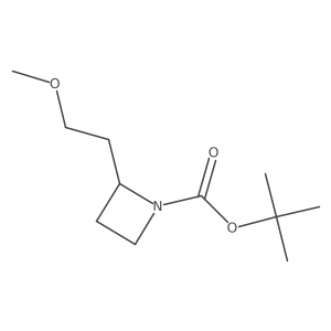 (R)-tert-Butyl 2-(2-methoxyethyl)azetidine-1-carboxylate结构式