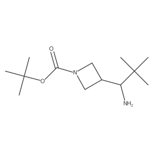 Tert-butyl 3-(1-amino-2,2-dimethylpropyl)azetidine-1-carboxylate Structure