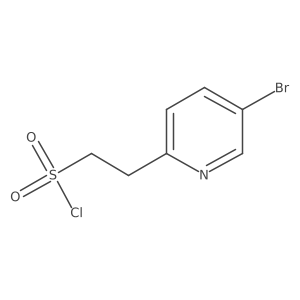 2-(5-Bromopyridin-2-yl)ethane-1-sulfonyl chloride Structure