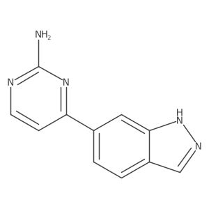 4-(1H-Indazol-6-yl)pyrimidin-2-amine结构式