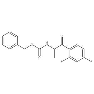 benzyl N-[1-(2,4-difluorophenyl)-1-oxopropan-2-yl]carbamate Structure