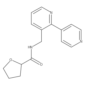 N-([2,4'-bipyridin]-3-ylmethyl)tetrahydrofuran-2-carboxamide Structure