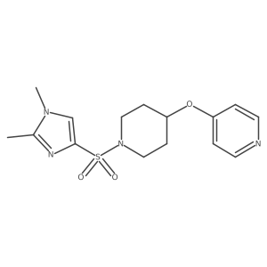 4-((1-((1,2-dimethyl-1H-imidazol-4-yl)sulfonyl)piperidin-4-yl)oxy)pyridine结构式