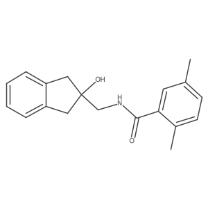 N-((2-hydroxy-2,3-dihydro-1H-inden-2-yl)methyl)-2,5-dimethylbenzamide Structure