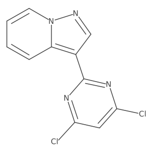 3-(4,6-Dichloro-2-pyrimidinyl)-pyrazolo[1,5-a]pyridine结构式