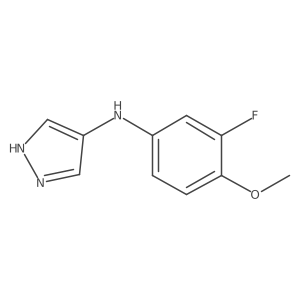 N-(3-Fluoro-4-methoxyphenyl)-1H-pyrazol-4-amine结构式