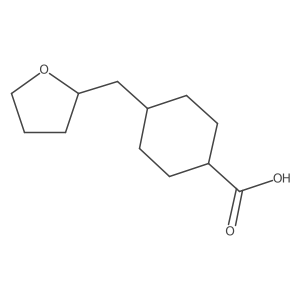 4-[(Oxolan-2-yl)methyl]cyclohexane-1-carboxylic acid结构式