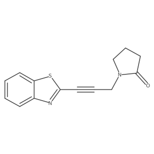 1-[3-(1,3-Benzothiazol-2-yl)prop-2-yn-1-yl]pyrrolidin-2-one结构式
