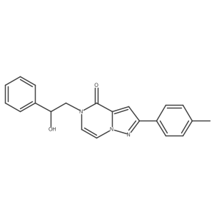 5-(2-hydroxy-2-phenylethyl)-2-(4-methylphenyl)pyrazolo[1,5-a]pyrazin-4(5H)-one Structure