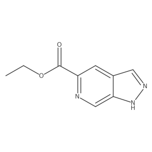 Ethyl 1H-pyrazolo[3,4-c]pyridine-5-carboxylate结构式