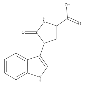 Proline, 4-indol-3-yl-5-oxo- Structure