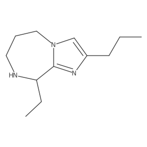 (9R)-9-ethyl-2-propyl-5H,6H,7H,8H,9H-imidazo[1,2-a][1,4]diazepine结构式