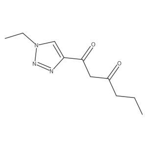 1-(1-ethyl-1H-1,2,3-triazol-4-yl)hexane-1,3-dione Structure
