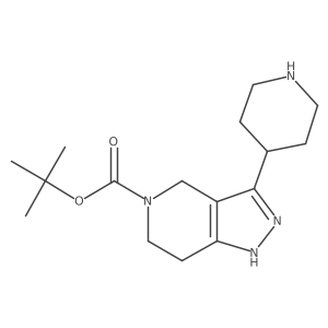 tert-butyl 3-(piperidin-4-yl)-2H,4H,5H,6H,7H-pyrazolo[4,3-c]pyridine-5-carboxylate Structure