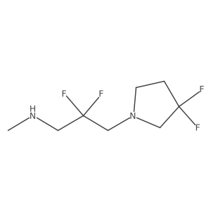 [3-(3,3-Difluoropyrrolidin-1-yl)-2,2-difluoropropyl](methyl)amine结构式
