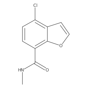 4-chloro-N-methyl-1-benzofuran-7-carboxamide结构式