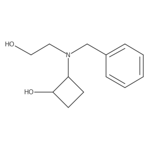 2-[Benzyl(2-hydroxyethyl)amino]cyclobutan-1-ol Structure