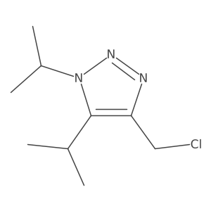 4-(chloromethyl)-1,5-bis(propan-2-yl)-1H-1,2,3-triazole结构式