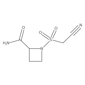 1-(Cyanomethanesulfonyl)azetidine-2-carboxamide Structure