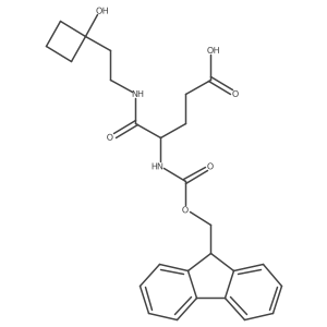 4-({[(9H-fluoren-9-yl)methoxy]carbonyl}amino)-4-{[2-(1-hydroxycyclobutyl)ethyl]carbamoyl}butanoic acid Structure